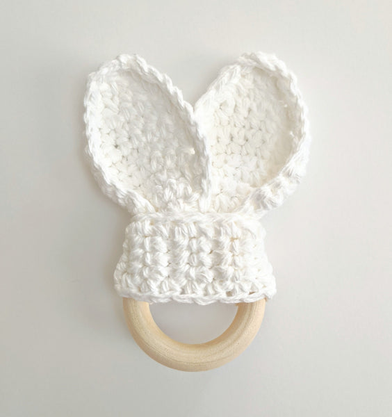 Crochet Bunny Ear Teether