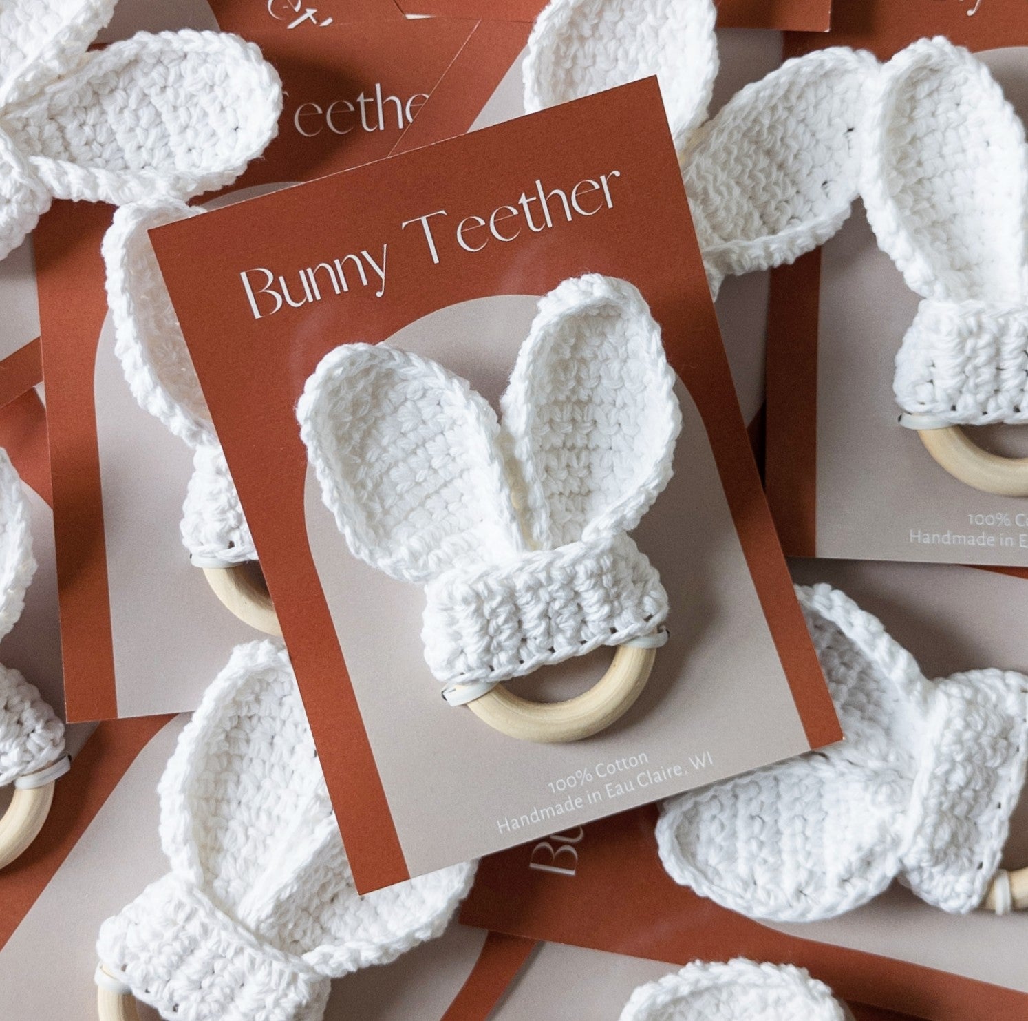 Crochet Bunny Ear Teether